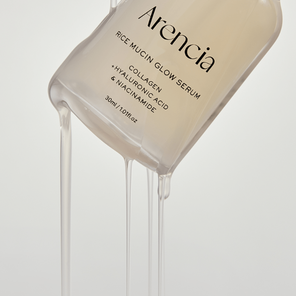 ARENCIA Rice Mucin Glow Serum 30ml disponible sur Ma petite Coree, ton Eshop 100% K-beauty en direct de Seoul
