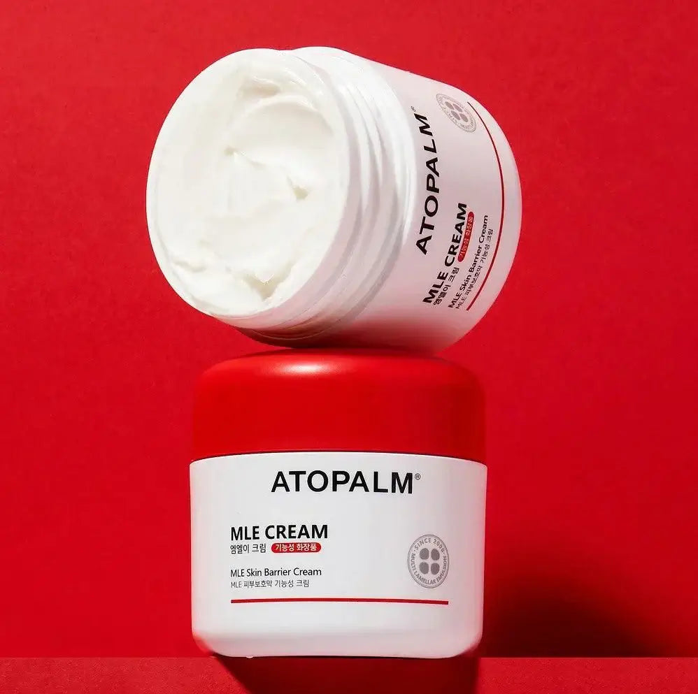 ATOPALM MLE Cream 160ml (Single Type) container on red background