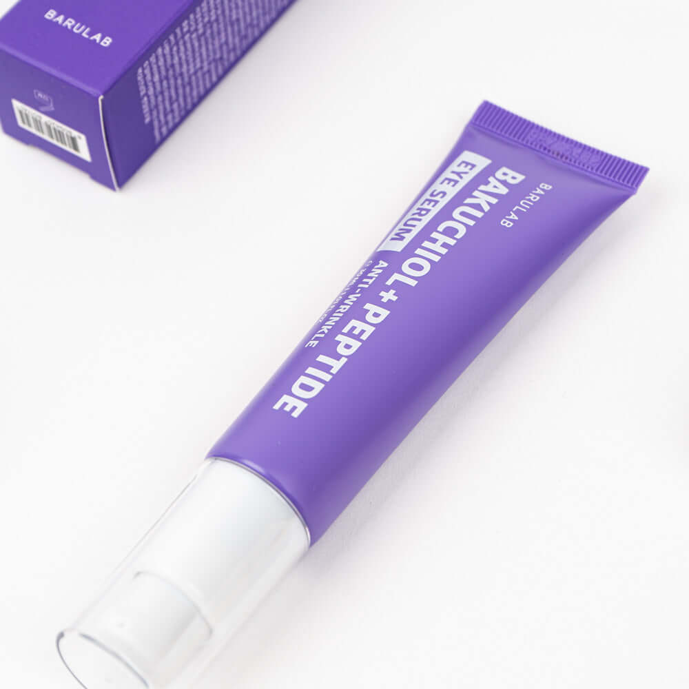 BARULAB Bakuchiol Peptide Wrinkle Eye Serum 30ml purple tube packaging