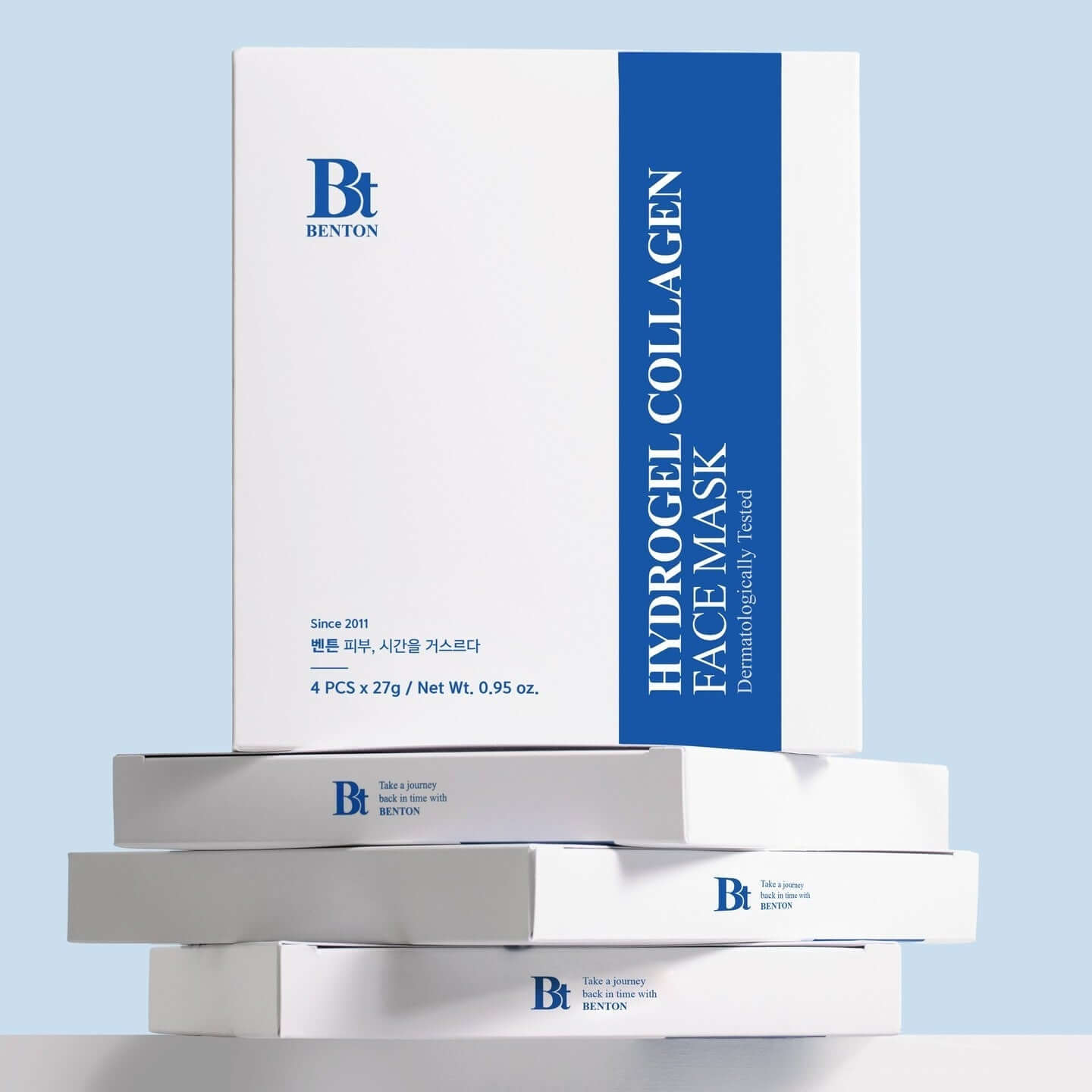 BENTON Hydrogel Collagen Mask Pack 27g x4 showing product packaging.