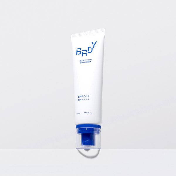 B.READY Blue Moisture Sun Cream 50ml sunscreen tube on a white surface