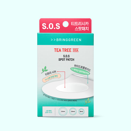 BRINGGREEN Tea Tree Cica SOS Spot Patch 75p | Kool Seoul