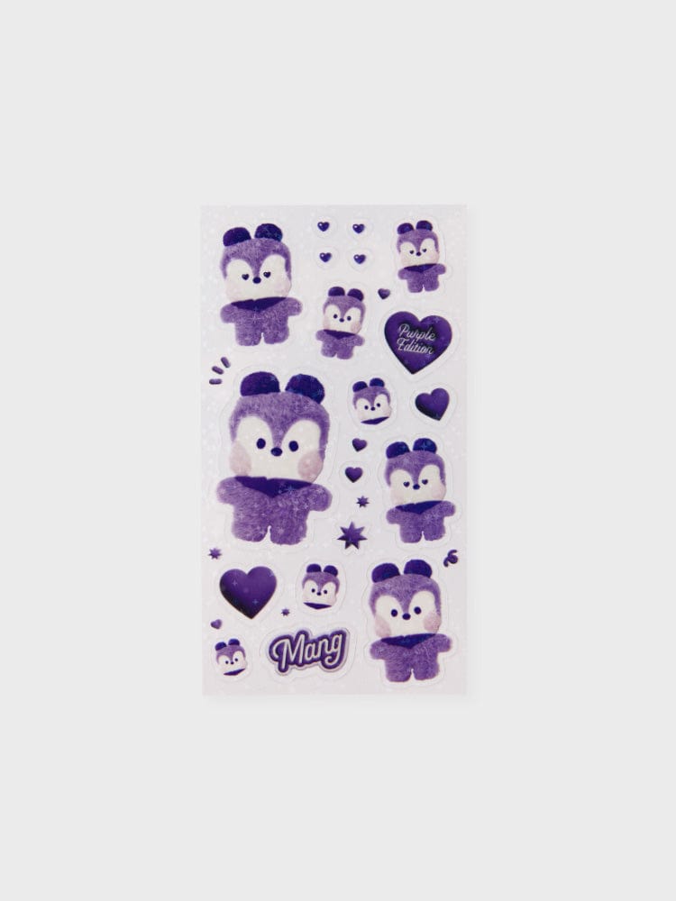BT21 Mang ミニミニ ステッカー パープル オブ ウィッシュエディション