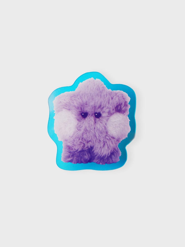 BT21 Shooky Minini Acrylic Magnetic Clip Purple Of Wish Edition