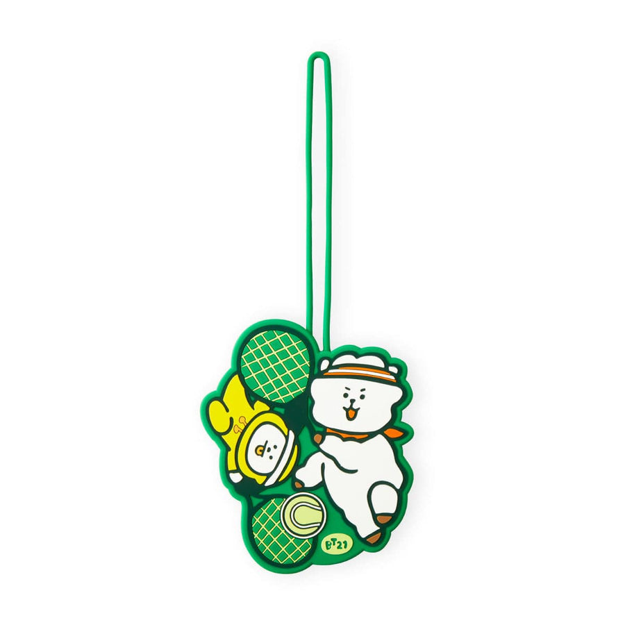 BT21 スポーツクラブ ラゲッジタグ テニス