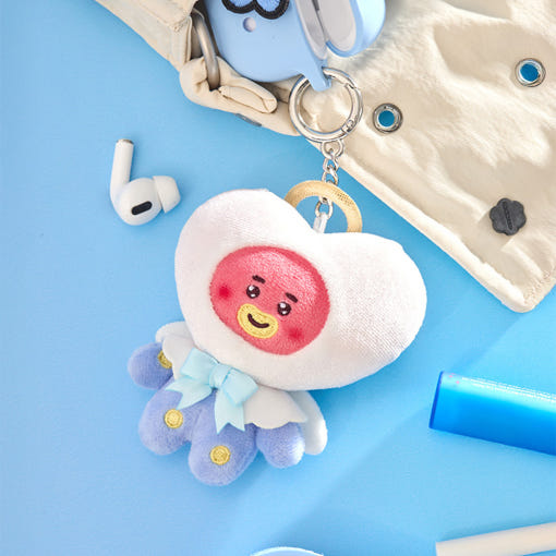 BT21 Angel & Villain Angel Plushy Key Ring | Kool Seoul
