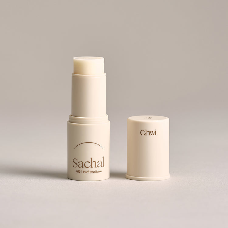 Open CHWI (CHI) Parfume Balm 4.6g with cap beside, displaying the elegant design of the balm.