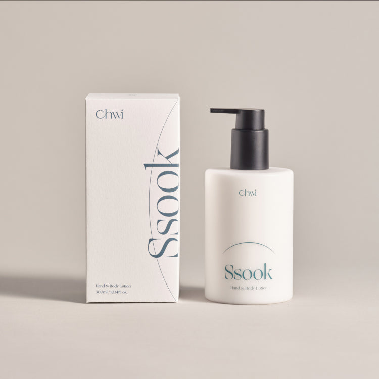CHWI (CHI) Ssook Hand & Body Lotion 300ml bottle and packaging on a neutral background.