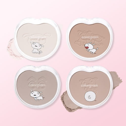 COLORGRAM 3D Creation Easy Shading 8.3g compact powders on pink background