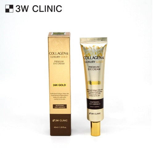 3W CLINIC Collagen Luxury GOLD Eye Cream 40ml | Kool Seoul