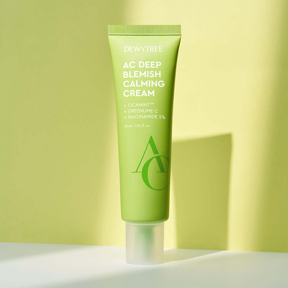 DEWYTREE AC Deep Trace Soothing Cream 60ml product image against a green background