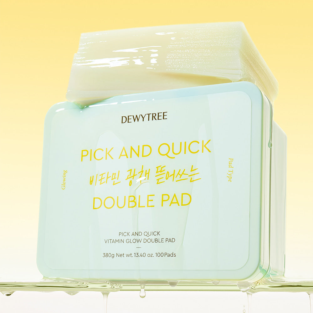 DEWYTREE Pick & Quik Vitamin Glow Tear-Off Double Pads 100 sheets disponible sur Ma petite Coree, ton Eshop 100% K-beauty en direct de Seoul
