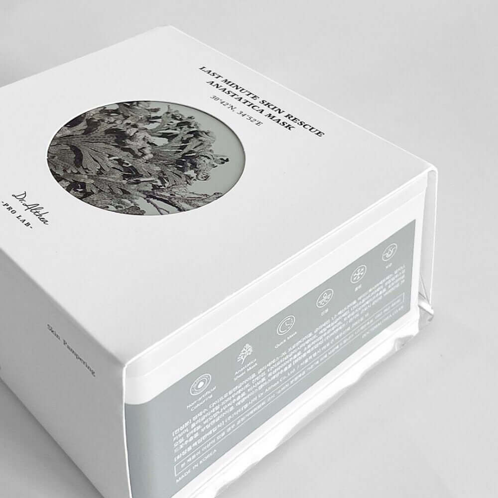DR.ALTHEA Last Minute Skin Rescue Resurrection Mask (30ea) 310g packaging with detailed design.