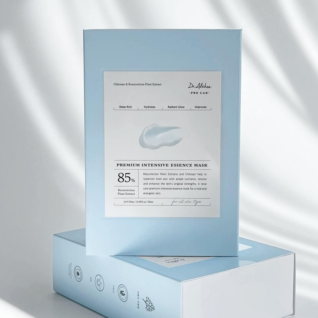 DR.ALTHEA Premium Intensive Essence Mask packaging on a bright background