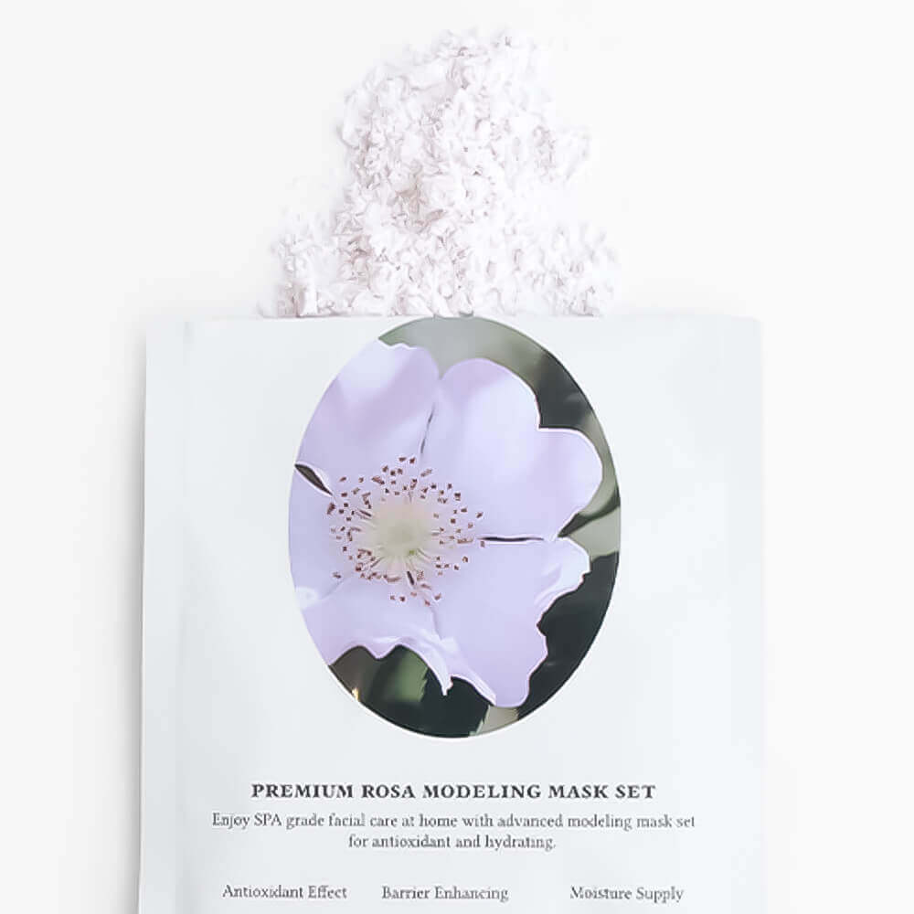 DR.ALTHEA Premium Rosa Modeling Mask Set (5ea) 25g packaging with floral design