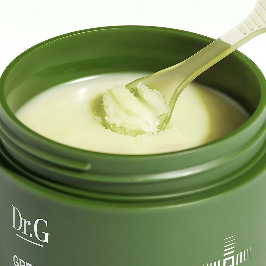 DR.G Green Deep Pore Cleansing Balm with spatula for deep pore cleansing, nourishing skincare solution.