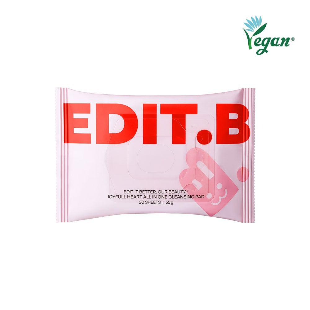 EDIT.B Joyful Heart All-in-One Cleansin Pad 30 Sheets