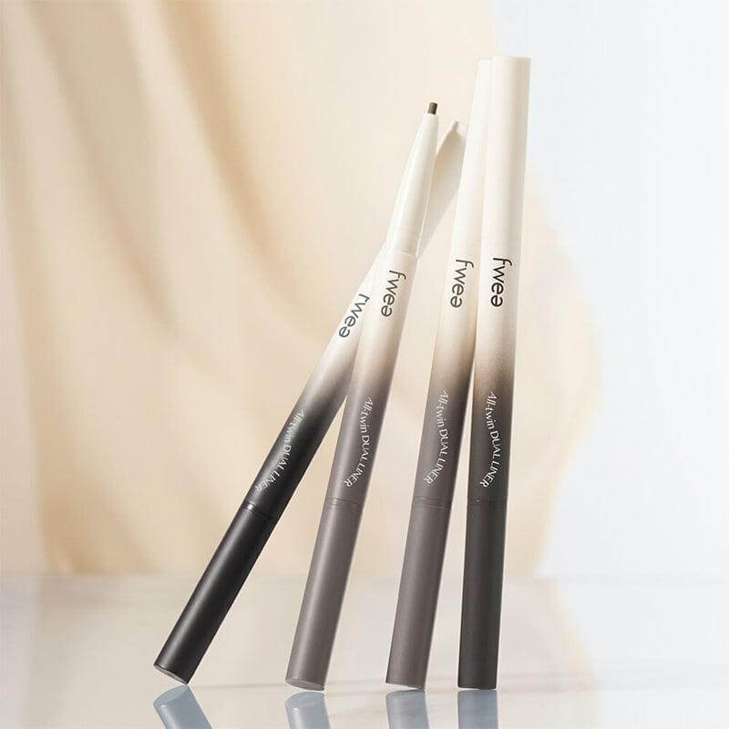 FWEE Oltime Dual Liner in various shades on display, showcasing sleek design and branding.