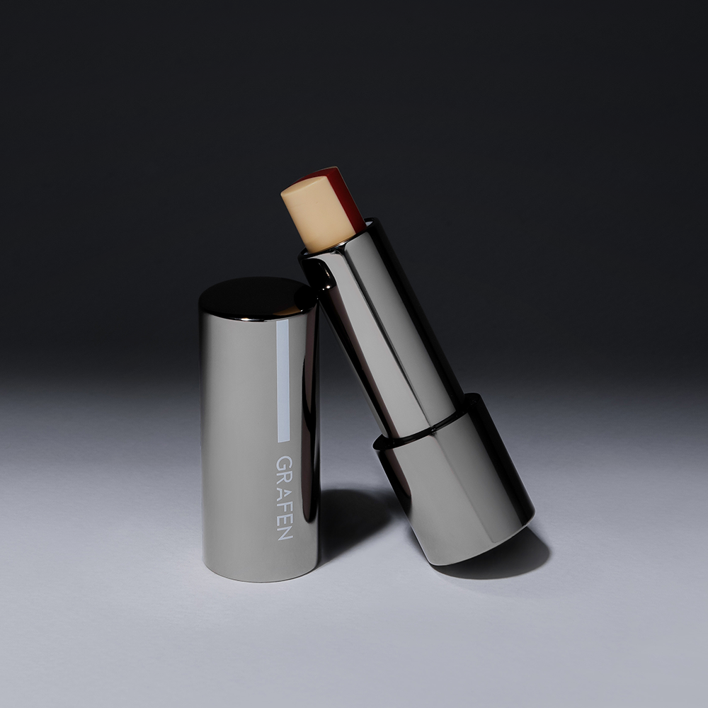 GRAFEN Triple Lip 3.9g sleek silver tube lip balm for men by Gentleman Korea, Korean skincare for gentlemen
