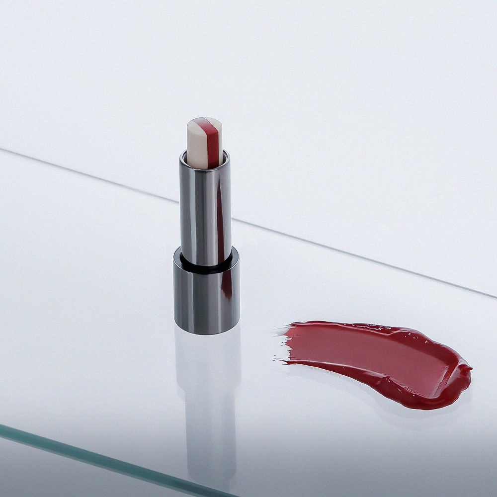 GRAFEN Triple Lip 3.9g gentleman Korea product shot — men’s Korean skincare lipstick, dual-tone red and beige, tube with swatch