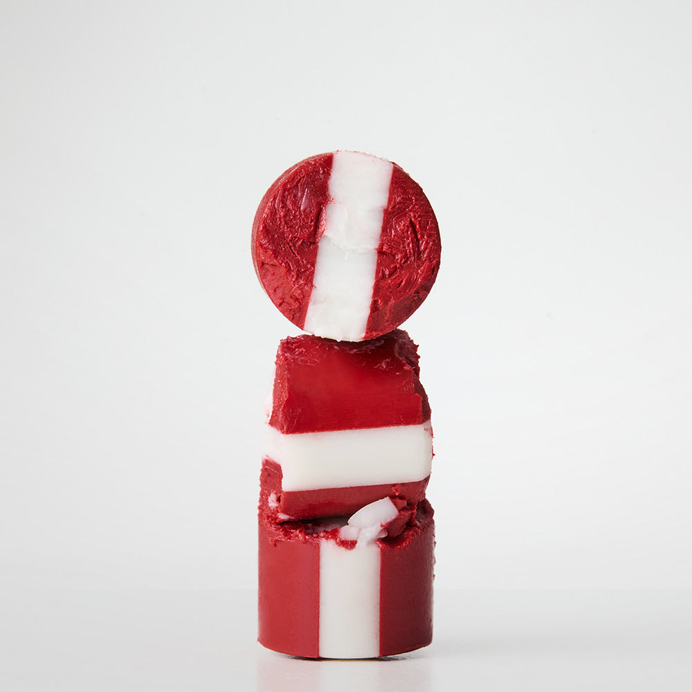 GRAFEN Triple Lip 4.3g red and white stacked lip balm slices for men by Gentleman Korea, Korean skincare product for gentleman