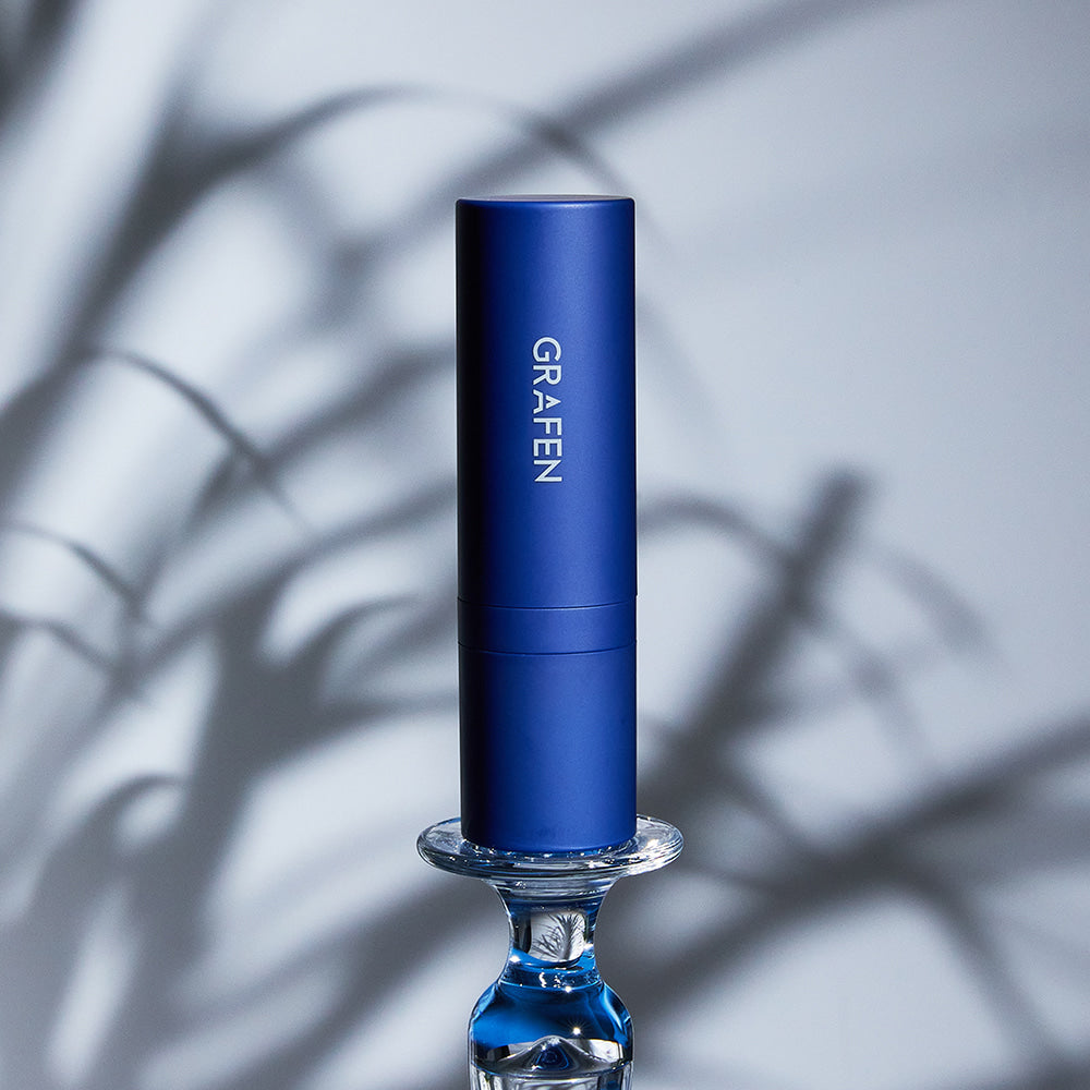 Alt Tag: GRAFEN Triple Lip Handsome Lip/ Color Lip - Gentleman Korea men's lip color in sleek navy tube