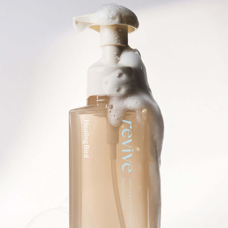 HEALING BIRD Revive First Hair Strengthener 330ml+330ml Refill bottle with foam