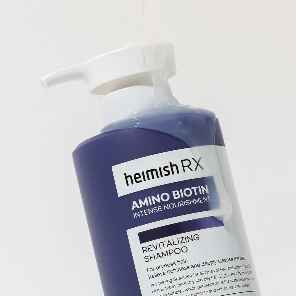 HEIMISH RX Amino Biotin Revitalizing Shampoo 400ml bottle with pump dispenser