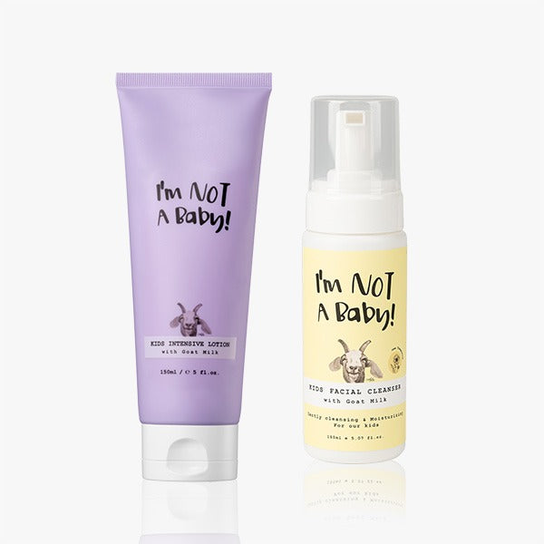 I'M NOT BABY Kids Facial Cleanser Foam Cleanser Intensive Moisturizing Lotion 150ml