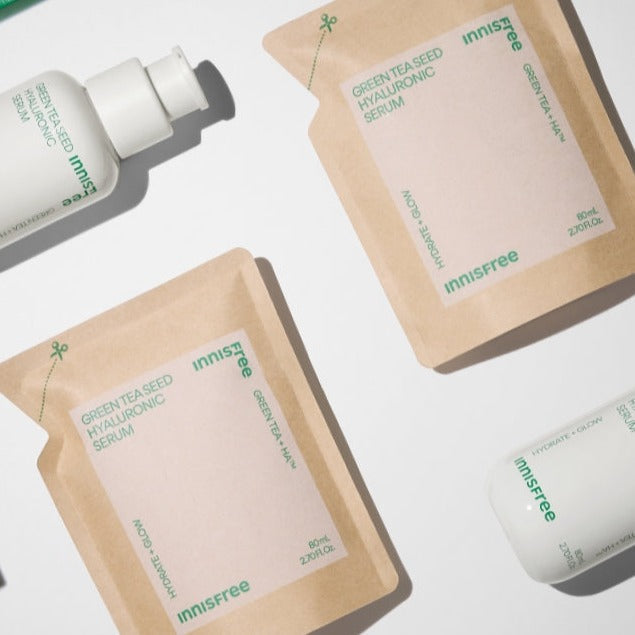 INNISFREE Green Tea Seed Hyaluronic Serum Special Set (Serum 80ml + Refill) | Kool Seoul
