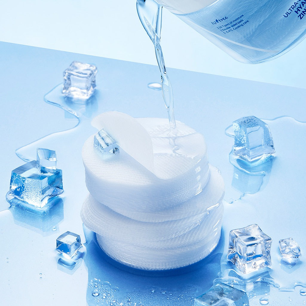 ISNTREE Hyaluronic Acid ZINC Cooling Pad 60 Sheets