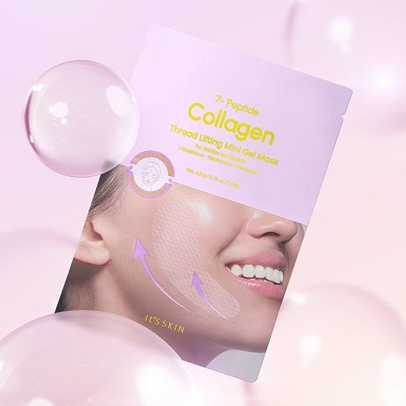 IT'S SKIN 7-Peptide Collagen Thread Lifting Mini Gel Mask disponible sur Ma petite Coree, ton Eshop 100% K-beauty en direct de Seoul