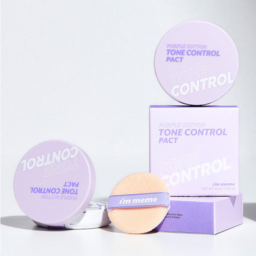 I'M MEME Purple Cotton Tone Control Pact | Kool Seoul