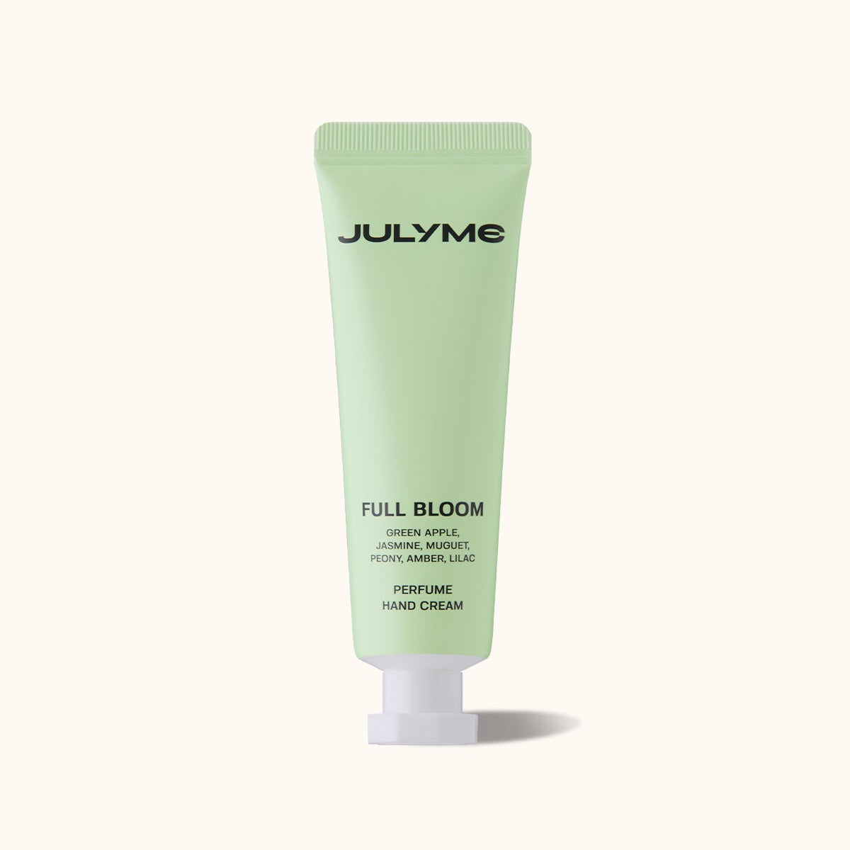 JULYME Perfume Shea Butter Hand Cream 30ml, green tube, front view.