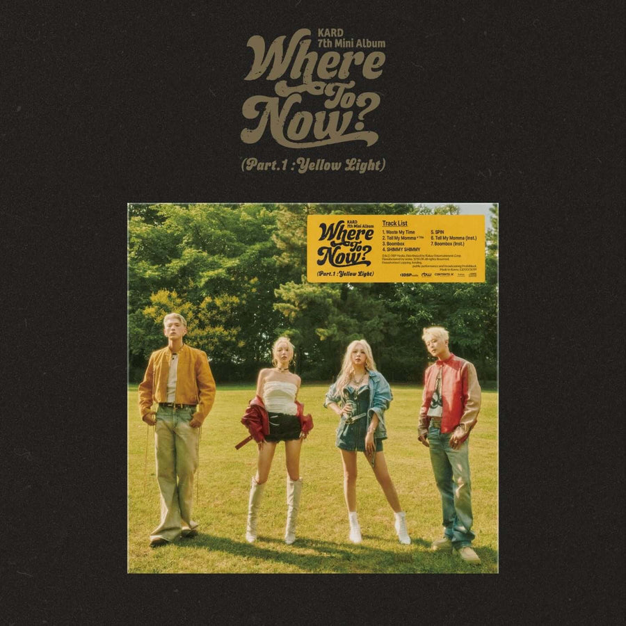 Kard - 7th Mini Album 'Where To Now? (Part.1 : Yellow Light)' - Kpop アルバム