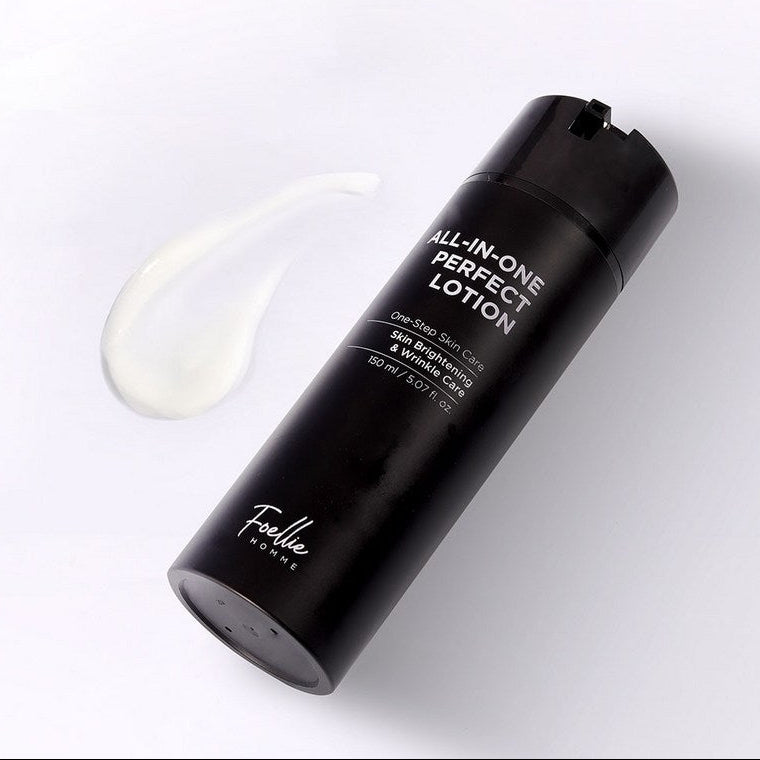 LACVERT Homme All-in-One Perfect Lotion 150ml black bottle product shot for Gentleman Korea Korean men’s skincare