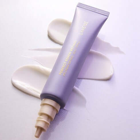 LANEIGE Perfect Renew Retinol 30ml tube displayed on creamy background
