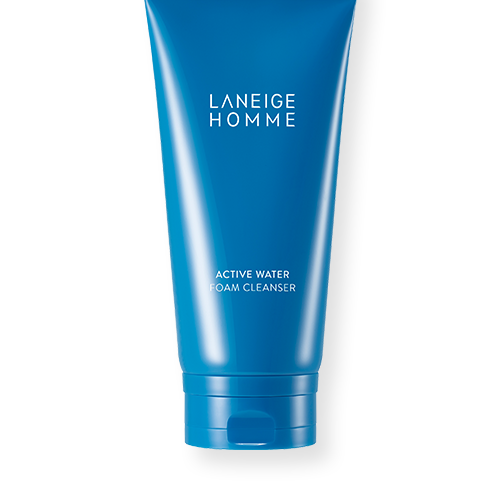 LANEIGE Homme Active Water Foam Cleanser 150ml - Gentleman Korea export product image of blue tube cleanser for men