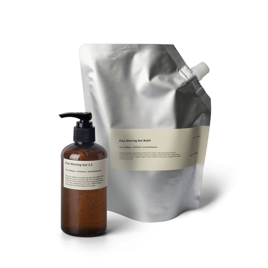 Lazy Society シェービングジェル 詰め替え用セット 250ml+500ml