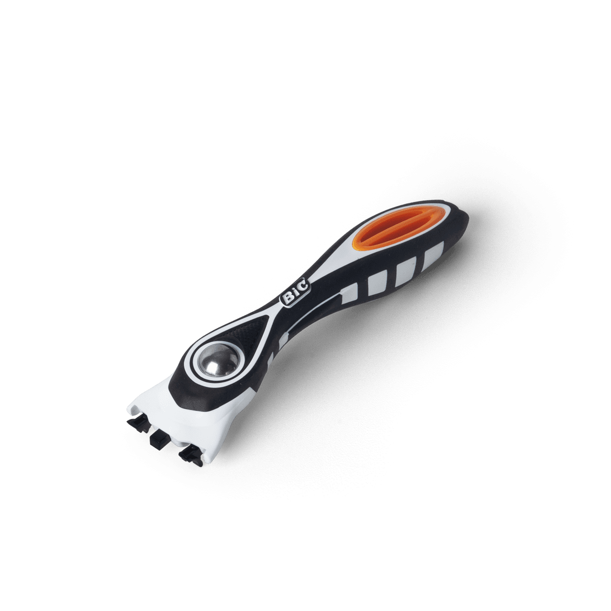 LAZY SOCIETY Shaving Handle ergonomic black white handle for men, Gentleman Korea premium Korean skincare shaving accessory