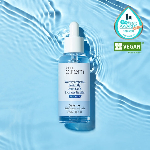 MAKE P:REM Safe Me Relief Watery Ampoule 50ml | Kool Seoul