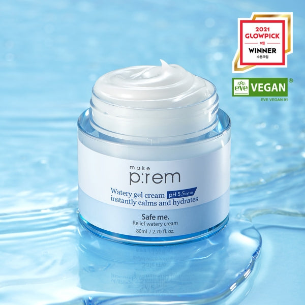 MAKE P:REM Safe Me Relief Watery Cream 80ml | Kool Seoul