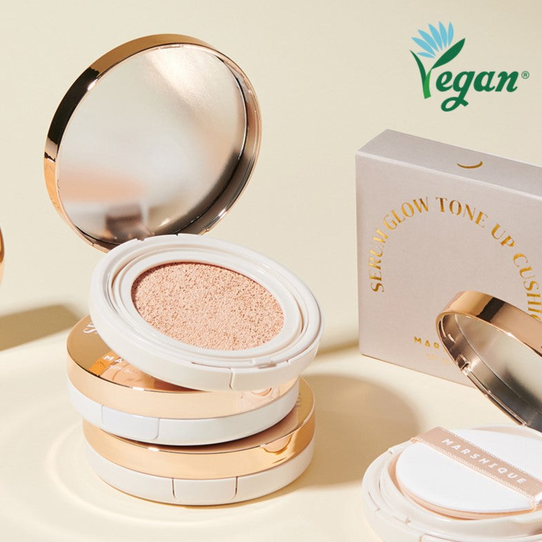 MARSHIQUE Serum Glow Tone Up Sun Cushion | Kool Seoul