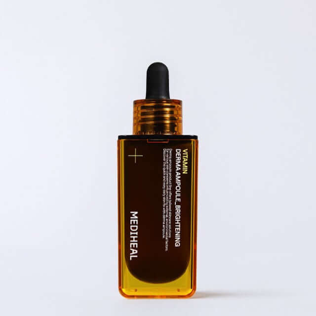 MEDIHEAL Vitamin Derma Ampoule Blemish Whitening 50ml skincare product against a white background.