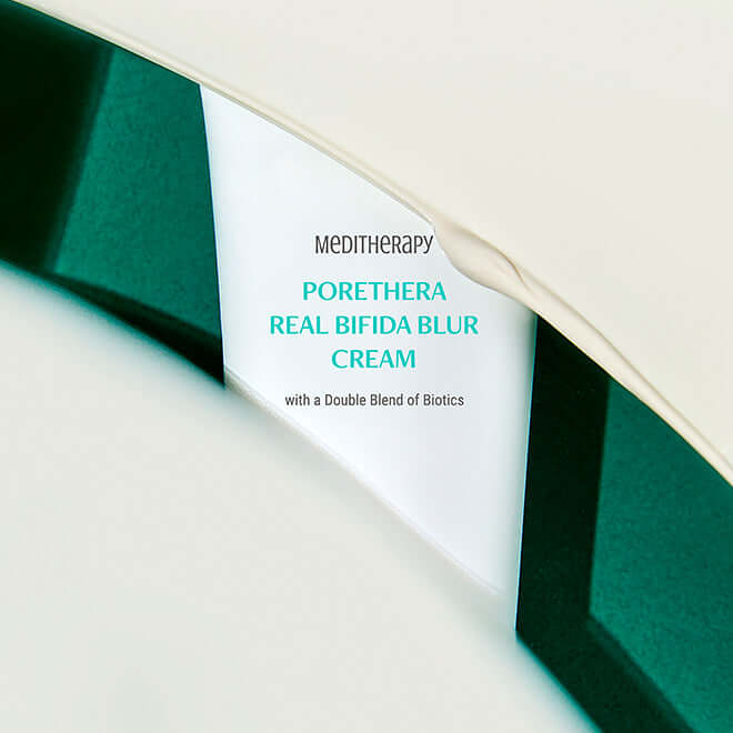 MEDITHERAPY Posera Real Bifida Cream 50ml packaging with green accents, featuring skin-nourishing formula.
