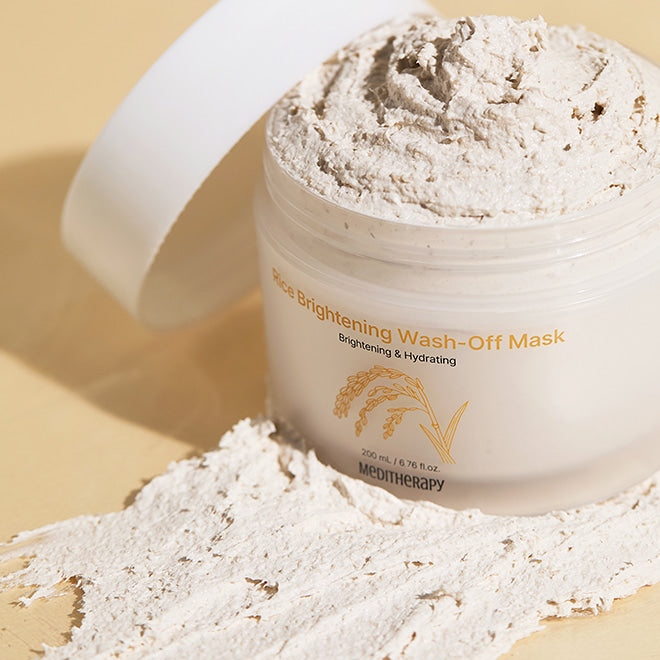MEDITHERAPY Rice Brightening Wash-Off Mask 200ml disponible sur Ma petite Coree, ton Eshop 100% K-beauty en direct de Seoul