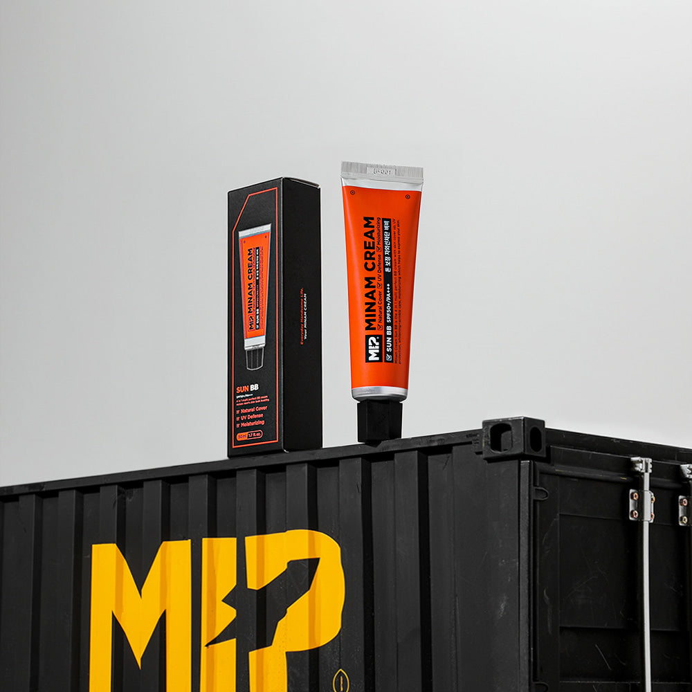 MIP Minam Cream Sun BB SPF50++UV Protetion 50ml - Gentleman Korea men’s sun BB cream in orange tube and box