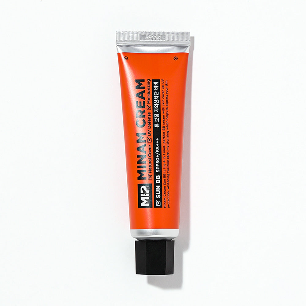 MIP Minam Cream Sun BB SPF50++UV Protetion 50ml - Gentleman Korea product image of orange tube sunscreen for men