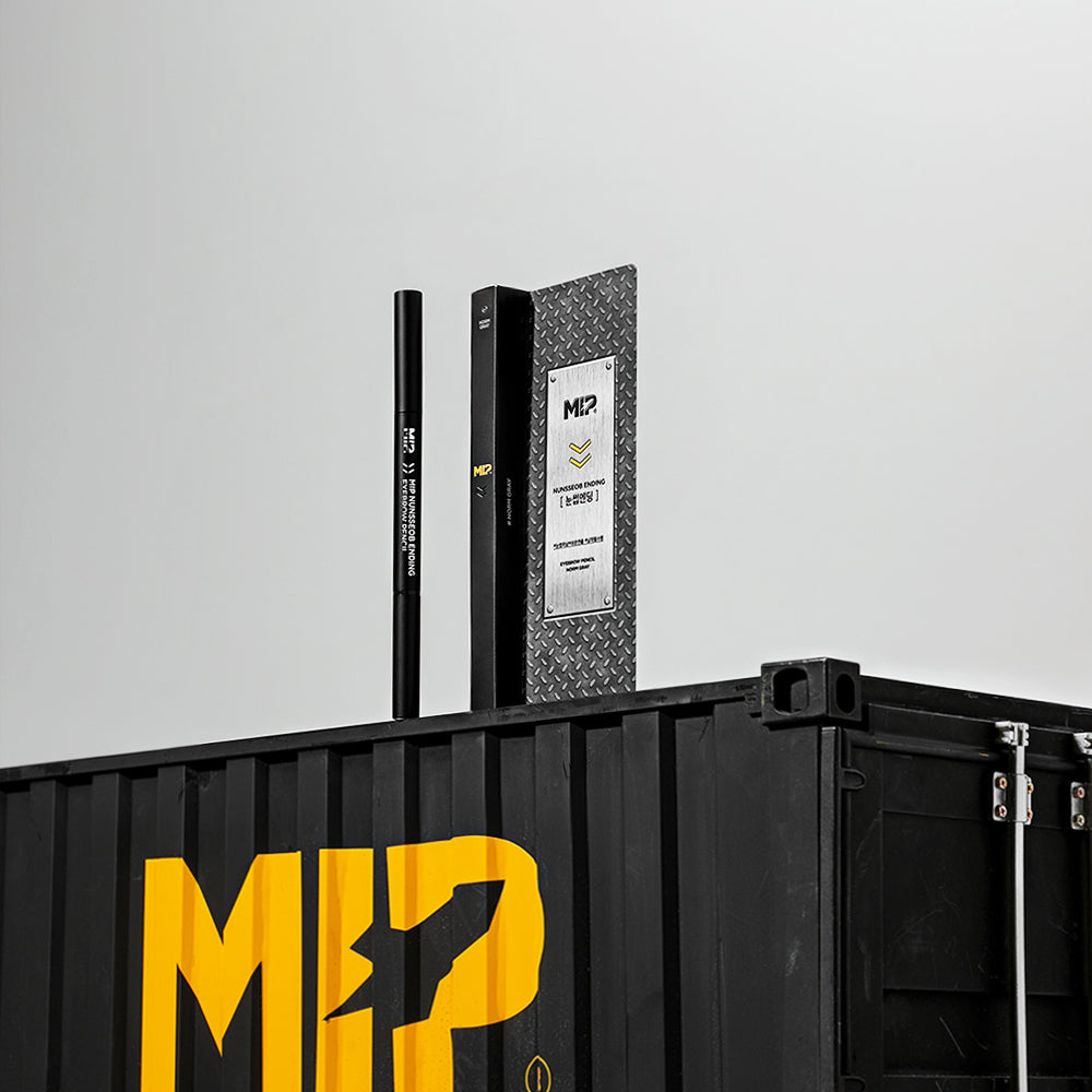 MIP Nunsseob Ending Eyebrow Pencil for men by Gentleman Korea - sleek black packaging, eyebrow pencil and box