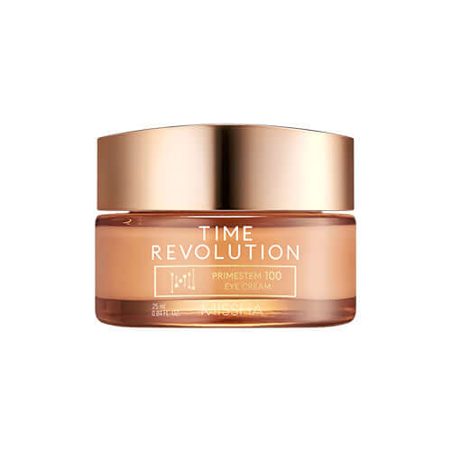 MISSHA Time Revolution Primestem100 Eye Cream 25ml in gold packaging